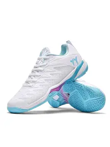 Sporty Unisex's Breathable Training Shoes, Lightweight Non-slip Sneakers, Professional Competition Sports Shoes for Badminton, Tennis, Volleyball