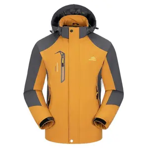 [Thin Windbreaker] Thin Hooded Men's Windbreaker Jacket |   Casual Style, Fall/Winter Coat, Polyester Lining, Regular Fit, Outdoor Clothing, Zipper Pockets