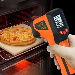 NJTY Infrared Thermometer, Handheld Temperature Measuring Tool, Laser Surface Temperature Reader, Multifunctional Industrial Temperature Meter for Home Repair