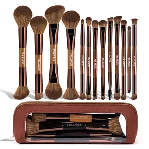MAANGE 13Pcs Makeup Brush Set with Storage Bag,Beginner-Friendly Makeup Tool Set,Professional Multifunctional Makeup Brushes Kit for Liquid Foundation, Cream, Powder Makeup for Women, Travel & Daily Use#DealsForYouDays