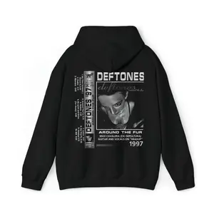 Vintage 90s Deftones Hoodie/ Sweatshirt/ T-Shirt- Deftones Merch Crewnecks, Around the Fur Hoodie - Unisex Pullover