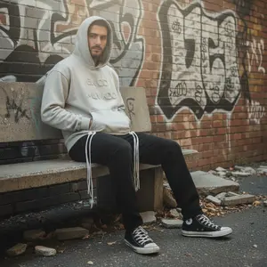 Ein Od Milvado v4 White Heather Unisex Hoodie
