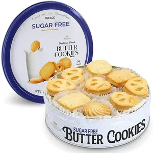 Danish Style Butter Cookies – No Added Sugar, 36 Count Assorted Shortbread Cookies (11 oz Pack)