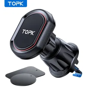 Universal Car Vent Magnetic Phone Holder, 1 Count 360 Degree Rotation Mobile Phone Mount For Car, Car Accessories, Car Cellphone Mount, Car Mount Smartphone, Rotating Car Mount