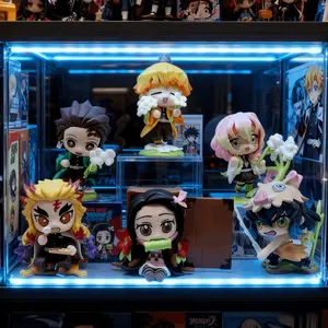 6pcs Anime Character Action Figures Decorative Ornaments, Home Office Bookshelf Decoration, Ideal Birthday Christmas Gift, Figures Combo