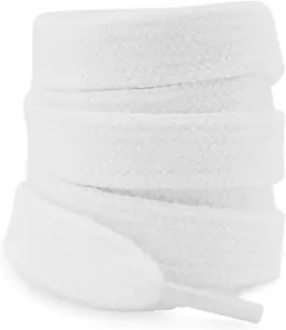 5/8"(15Mm) Wide Thick Cotton Shoe Laces for Sneakers, Fat Chunky Shoelaces Replacement Strings for Old School Shoes Gownsella