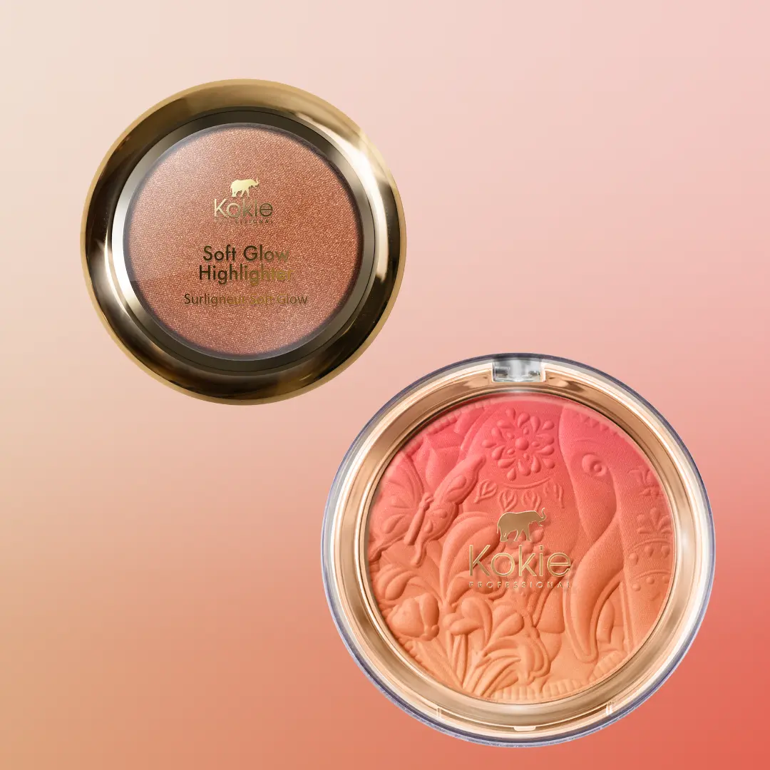 Kokie Professional Soft Glow Highlighter & Soft Gradient Blush