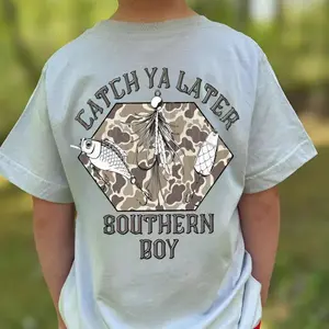 Youth Southern Boy Fishing Merch, Vintage Southern boy, Natural Country Boy Graphic Tee, Camo Shirt, Funny Outfit For youth,Trendy Tees, gift for boy and girl, vacation outfit, travel outfit