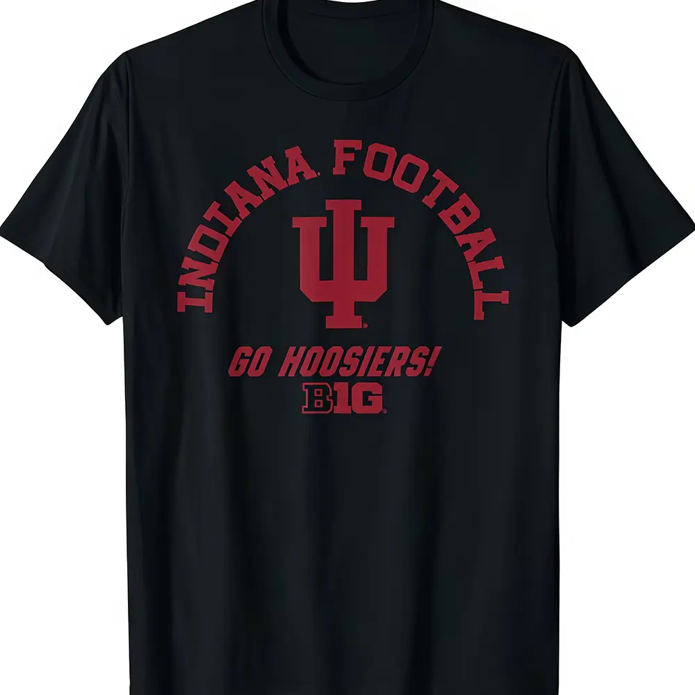 Indiana Hoosiers Big 10 Football Officially Licensed T-Shirt Menswear