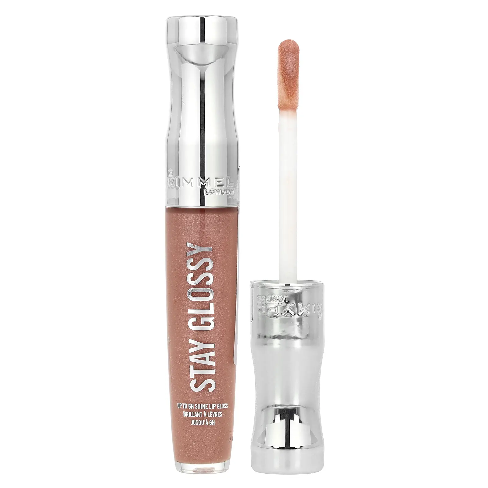 Rimmel London Stay Glossy Lip Gloss, 020 Sunday Brunch, 0.18 fl oz (5.5 ml)