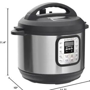 Instant Pot Duo 7-in-1 Mini Electric Pressure Cooker, Slow Rice Cooker, Steamer, Sauté, Yogurt Maker, Warmer & Sterilizer, Includes Free App with over 1900 Recipes, Stainless Steel, 3 Quart