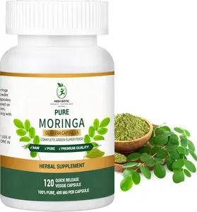 Moringa Capsules 800mg, 120 Moringa Pure Capsules For Energy, Immune Support, Gut Health & Powerful Green Superfood, Rich In Antioxidants, Essential Vitamins & Amino Acids, Non-GMO & Gluten Free