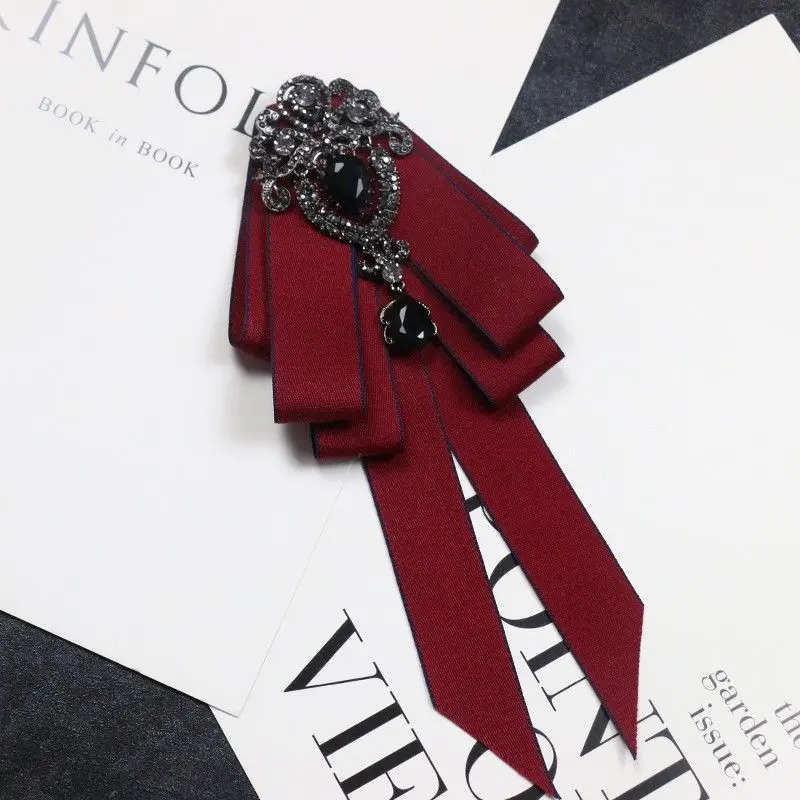 Vintage Cravat Tie, Solid Color British Academic Style Neckwear, Unisex Casual Elegant Fashion Accessory with Minimalist Pin, Casual Elegant Tie, Stylish Tie Design