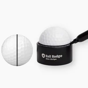 HODL 21 Ball Badge Aim Stripe 360 Degree Golf Ball Line Marker Kit with Bag Attachment for Enhanced Accuracy and Precision Golf Training Aid and Practice Equipment