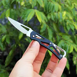 Ultra-Light Stainless Steel Folding Knife Handle, Portable Outdoor Multi-Functional Pocket Tool, Lightweight Design for Easy Carrying, Folding Pocket Knives, Tactical Knives, Survival Tools, Survival Equipment