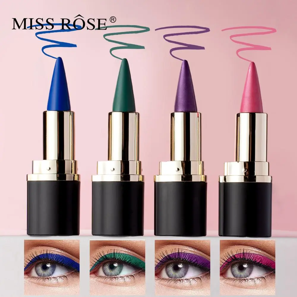 4-Piece Colorful Eyeliner Stick Set, Eyeliner Cosmetic, Eye Makeup Products, Eye Makeup Supplies, Perfect Cat Eye & Smokey Look, Smooth Application, No Flammability, Non-Aerosol Formula