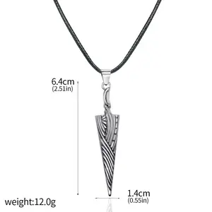 Game Hollow Knight Bone Nail Logo Necklace