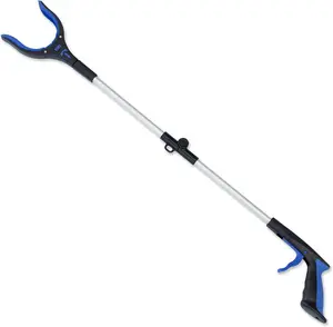 34 Inch Extra Long Reacher Grabber - Foldable Gripper and Reaching Tool with Rotating Jaw RMS