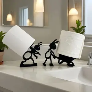 2 count 3D Printed Ant Shaped Bathroom Tissue Holder Cute And Simple Animal Tissue Holder Toilet Roll Paper Holder For Holiday Gift Bathroom Decoration Accessories