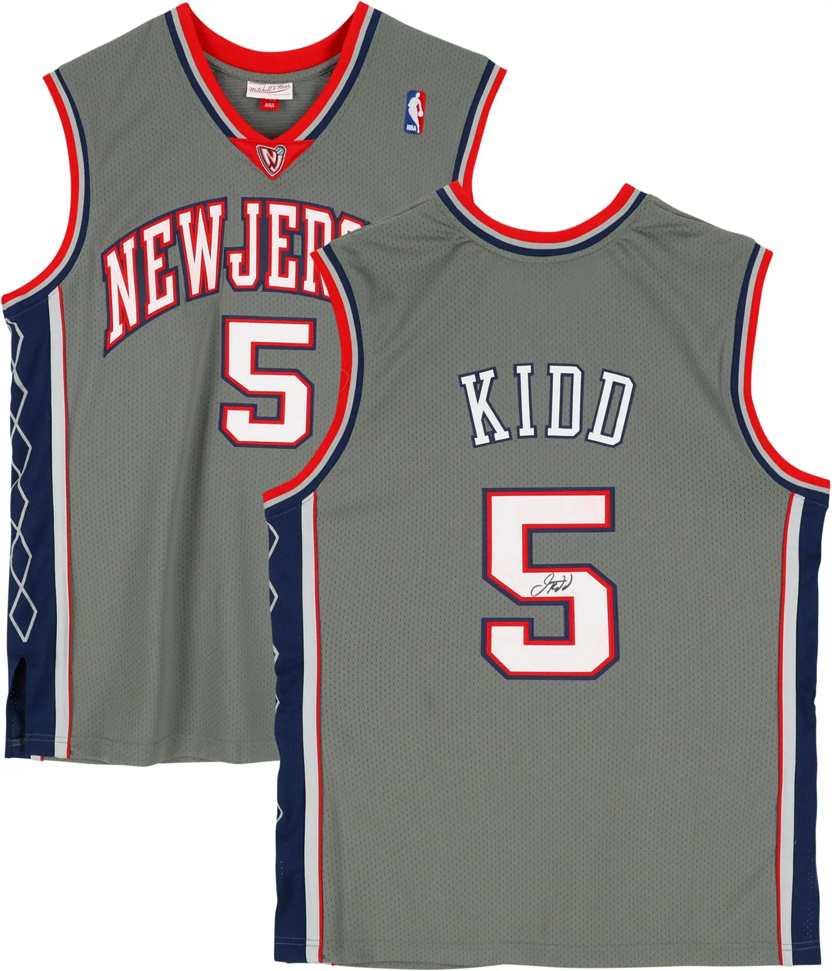 Jason Kidd New Jersey Nets Autographed Mitchell & Ness Grey 2004-05 Authentic Jersey - Fanatics Authentic Certified