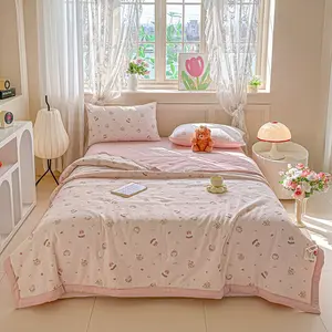 New Arrival Summer Quilt 2026, Wrinkled Silk Cotton Comforter, Ideal for Air Conditioning Use, Lightweight Cooling Blanket