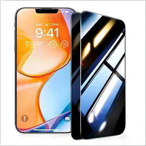 Privacy Protection Tempered Screen Protector Set for iPhone Series, 0.33mm Thickness, Full Coverage Anti-Spy Film, HD Privacy Film, Includes 2 Pieces