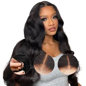 [NEW IN]Tahikie 7x6 Glueless Wigs 99J Burgundy/Natural Black Deep Wave Human Hair Pre Plucked Deep/Body Wave Wig HD Lace  CLosure With Drawstring One-Step Wigs Pre Cut & Bleached HD Lace Ready to Go Wig For Women TikTokShopSummerTurnup Elastic Stylish