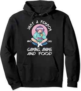 Femboy Outfit - Anime Gaming Femboy Top - Sissies Cosplay Pullover Hoodie - Nallelycor Shop 90B0BR3XHC8Q