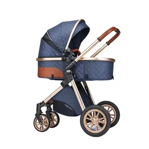Waterproof & Sun Protection Lightweight Baby Stroller, Foldable Infant Stroller with Adjustable Backrest, Extra Wide Zippered Canopy, One-Step Fold, Breathable Mesh, Easy to Carry, Safe Odor-Free, Perfect for Travel, blue