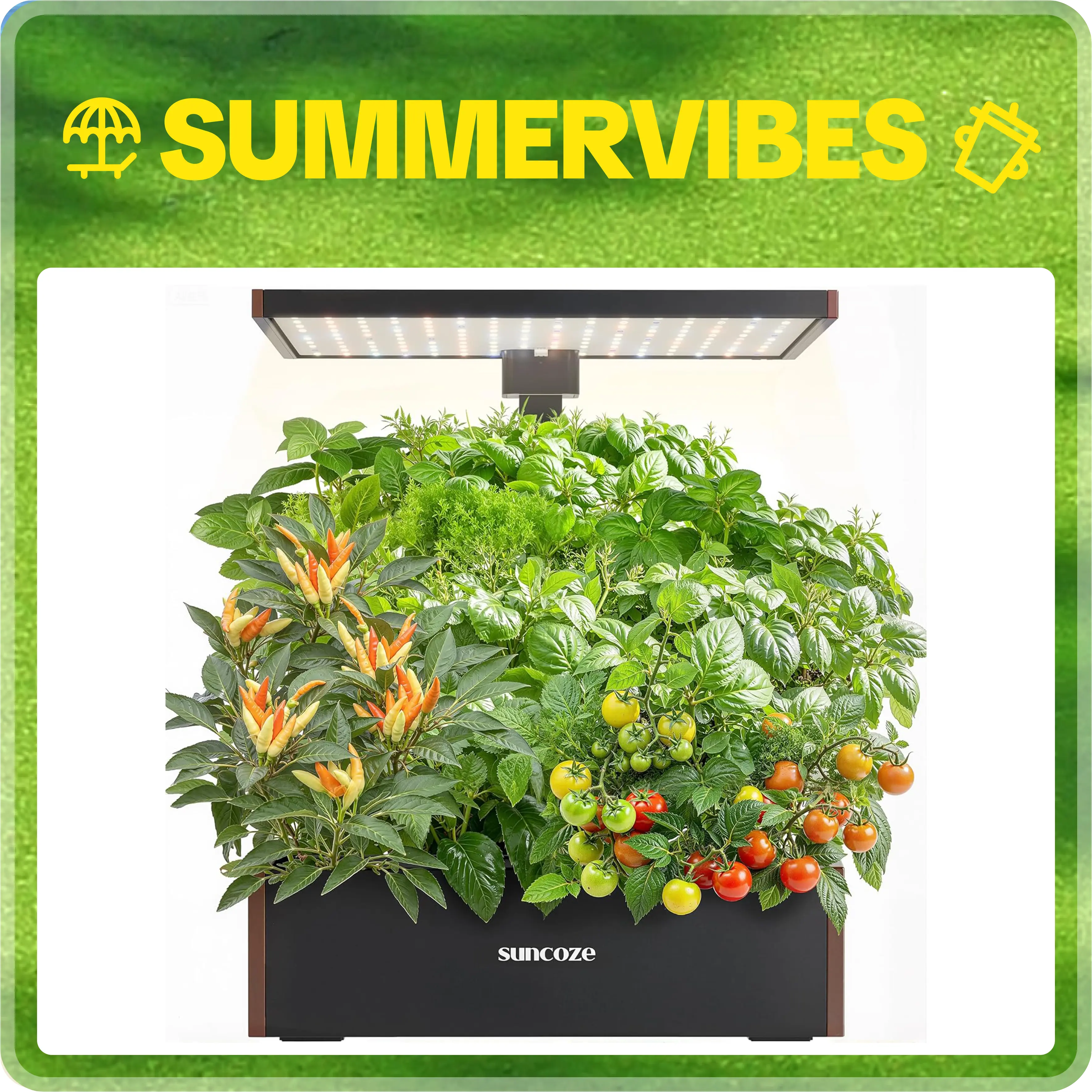 SUNCOZE Hydroponics Growing System Kit 20 Pods, Indoor Herb Garden with Grow Light 30W, 10L Large Water Tank with Adjustable Height, Built-in Pump, Gardening Gifts