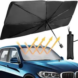 Car Windshield Sunshade Heat Insulation Mat, Car Front Window Shade Umbrella, Summer Sun Protection, Automotive Glass Sunshade, Fits Most Vehicle Models