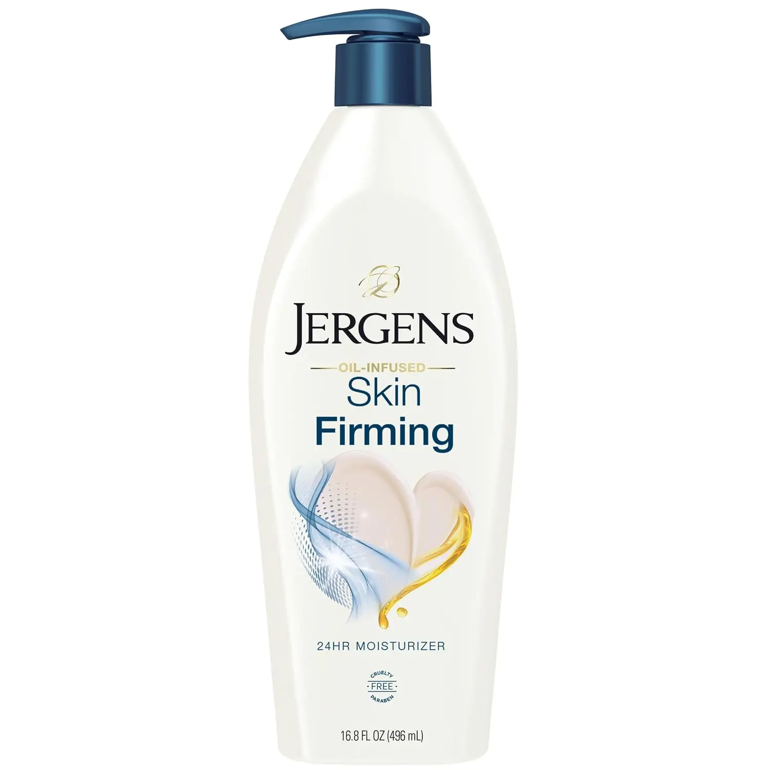 Jergens Skin Firming Body Lotion, Dermatologist-Tested Hydralucence Blend Formula with Collagen & Elastin, for Dry to Extra Dry Types, 16.8 Oz, Smoothes & Tones