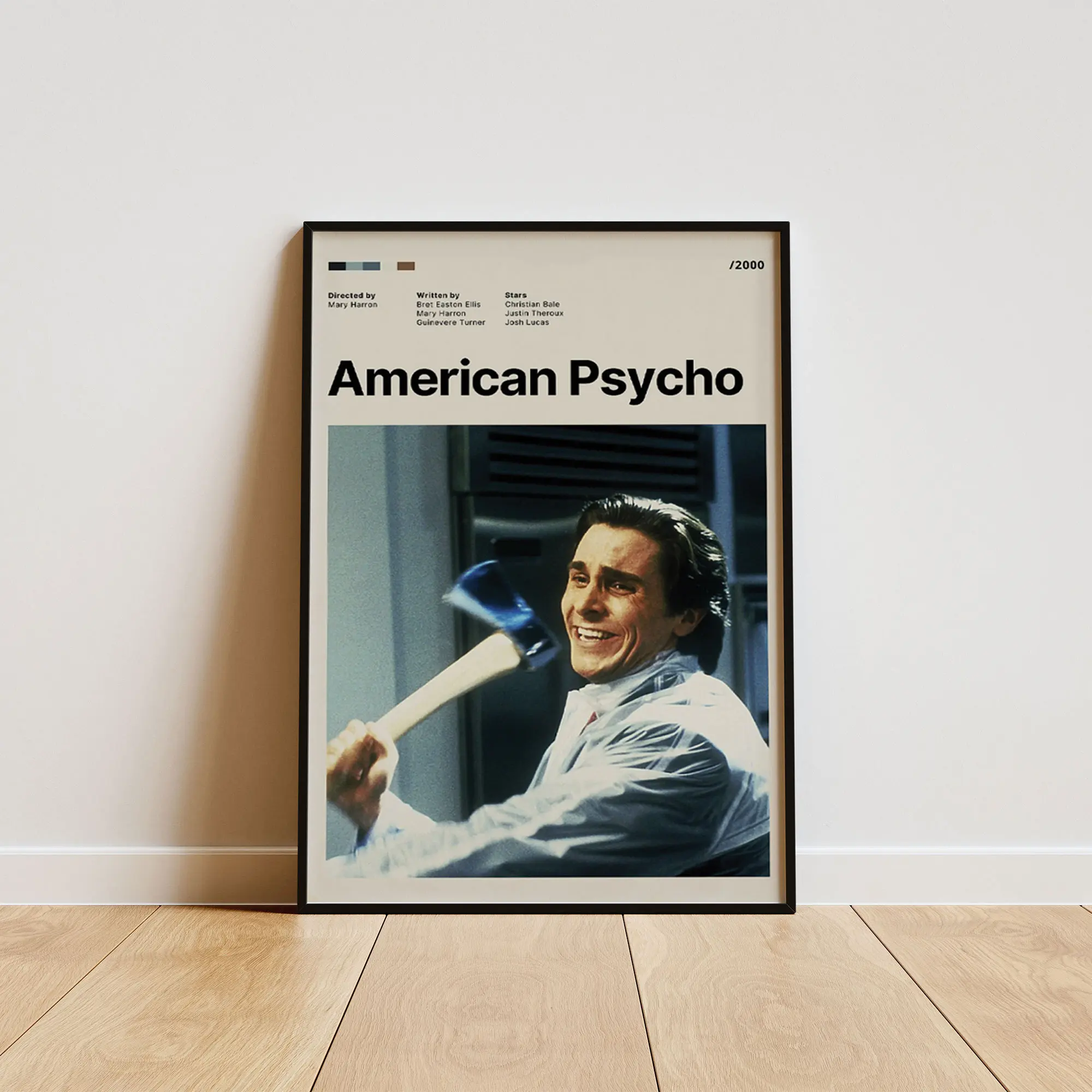 American Psycho Poster, Contemporary Wall Decor, Modern Home Aesthetic, Interior Decoration Print, Gift Idea