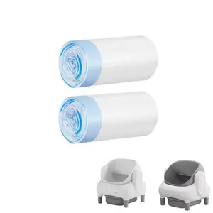 Cat Litter Bags - Heavy-Duty Drawstring Liners for Automatic/Self-Cleaning Litter Boxes, High Durability, Easy to Use, 40 pcs, 25in*16.5in#Summervibes #petLovers