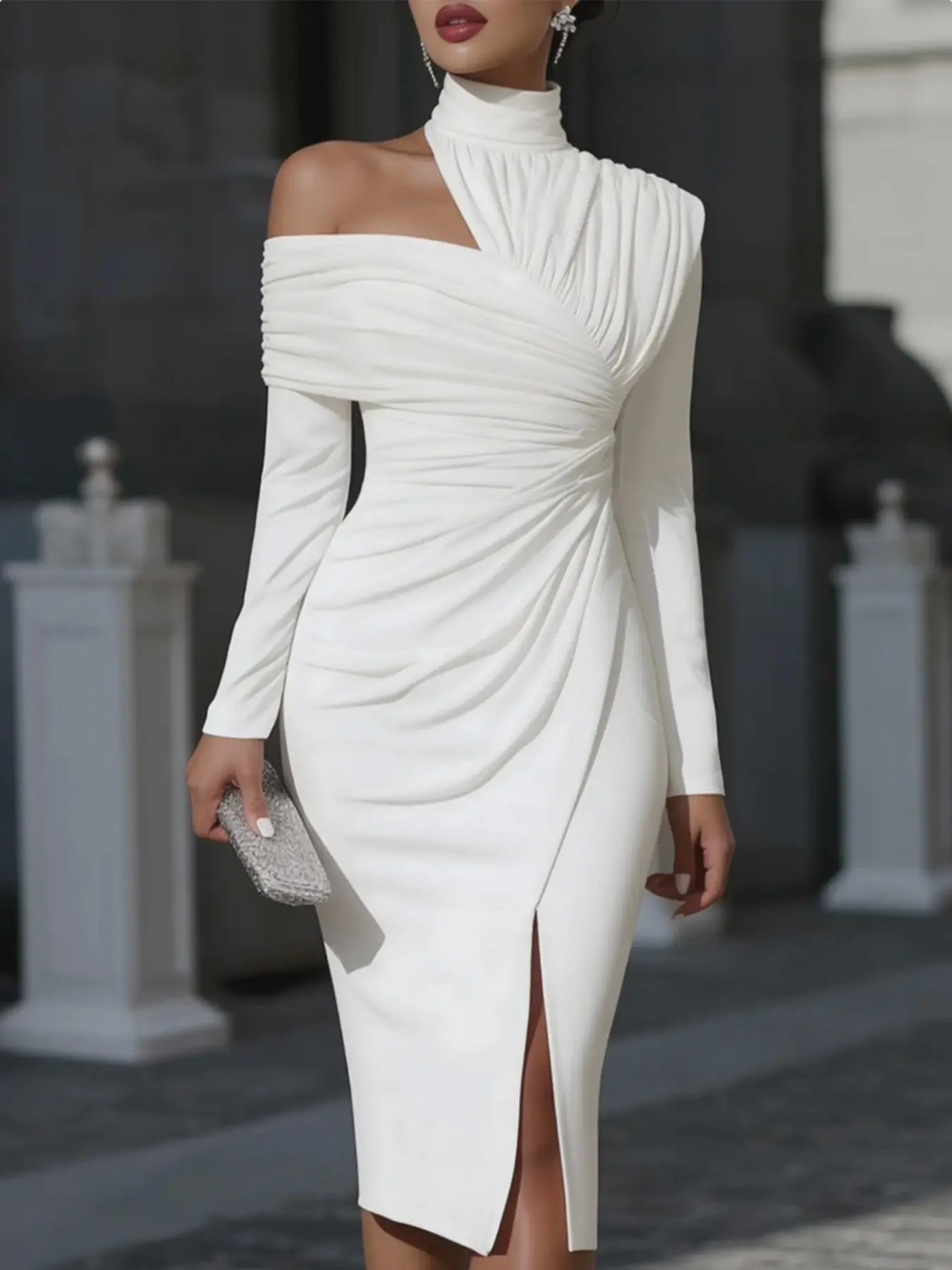natasha sequin sheath midi dress Anastasia Dress – Dress the Population