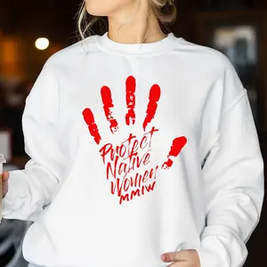 MMIW Protect Native Women Red Hand Unisex T-Shirt/Hoodie/Sweatshirt Clothes Fabric