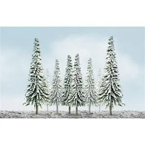 JTT Scenery Products O 92008 (TR-2008) Econo-Snow Spruce Trees 6" to 10" (12)