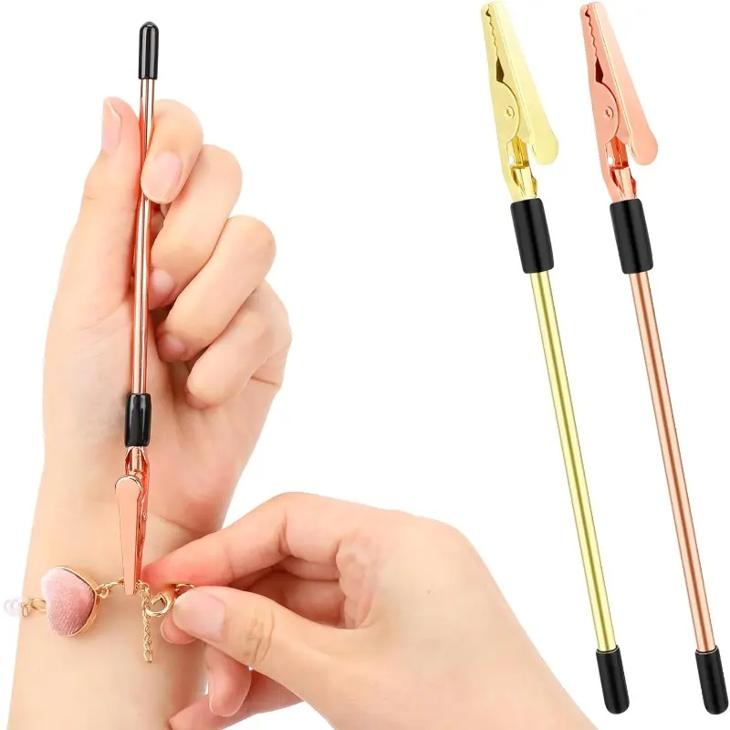 Stainless Steel Bracelet Assist Tool - Portable & Easy-to-Use Fastener for Bracelets Necklaces & Watches - Gold & Rose Gold Options - Durable Rust-Resistant & Lightweight Jewelry
