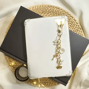 Kindle Charm White and Gold Kindle Bracelet Charm for Kindle E-Reader Kobo Accessories Bookish Gift for Book Lover Friend Gift for Book Club