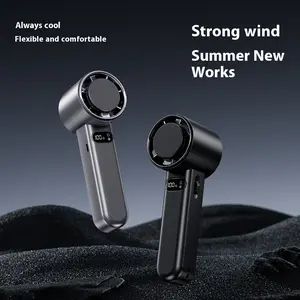 Plastic Handheld USB Mini Turbo Fan, Large Airflow Universal Electronic Mobile Cooling Accessory