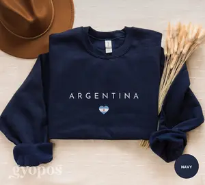 Argentina Sweatshirt, Argentina Crewneck, Argentina Shirt, Argentina Gift, Argentina Flag Pullover, Argentina Souvenir, Travel Sweater