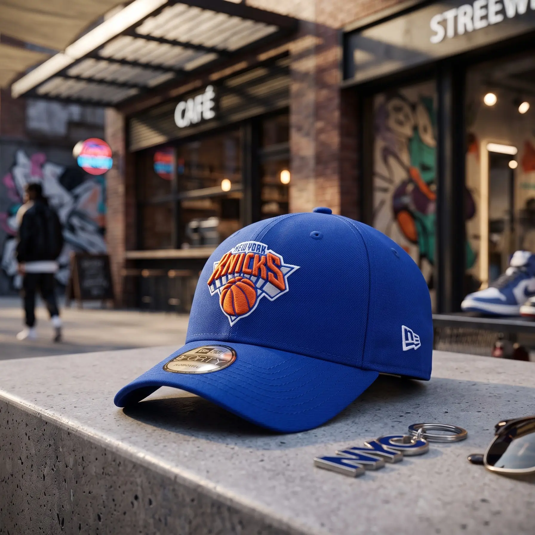 New era New York Hoop Culture Finals Emblem Curved Bill Cap Pack | Rigid Buckram Panels Adjustable Hat | Royal Blue Orange Varsity Fan Apparel new