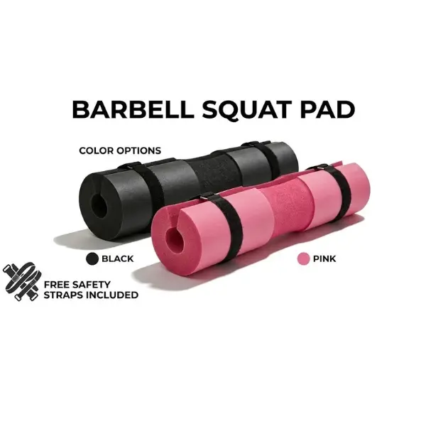 Barbell  Exercise Pad with Safety Straps Neck and Shoulder Cushion for Squats Lunges and Hip Thrusts Non Slip Weightlifting Pad