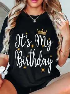 100% Cotton It's My Birthday B-Day Party Cool Birthday Squad Happy B-Day T-Shirt