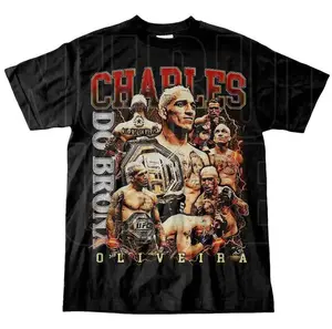 (Sale Of Up To 50%) Do Bronx Vintage Shirt, Charles Oliveira Tshirt, Brazilian Champions Fighter 90s Retro Tee, Graphic Tee Sport Gift For Fans Graphic Tees