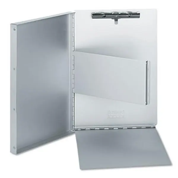 Universal 40300 Aluminum Document Box with Clipboard - .4 in. Capacity, 8.5w x 11h Fit, Durable Construction, Indoor or Outdoor Use, Protects Other Forms from Write-Through, Silver