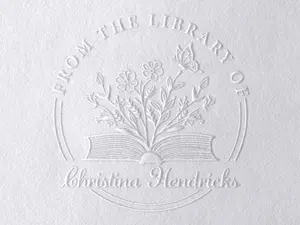 Book Embosser Personalized, Gifts for Book Lovers, From the Library of Book Stamp, Custom Book Embosser, Stamp, Library Embosser w Name