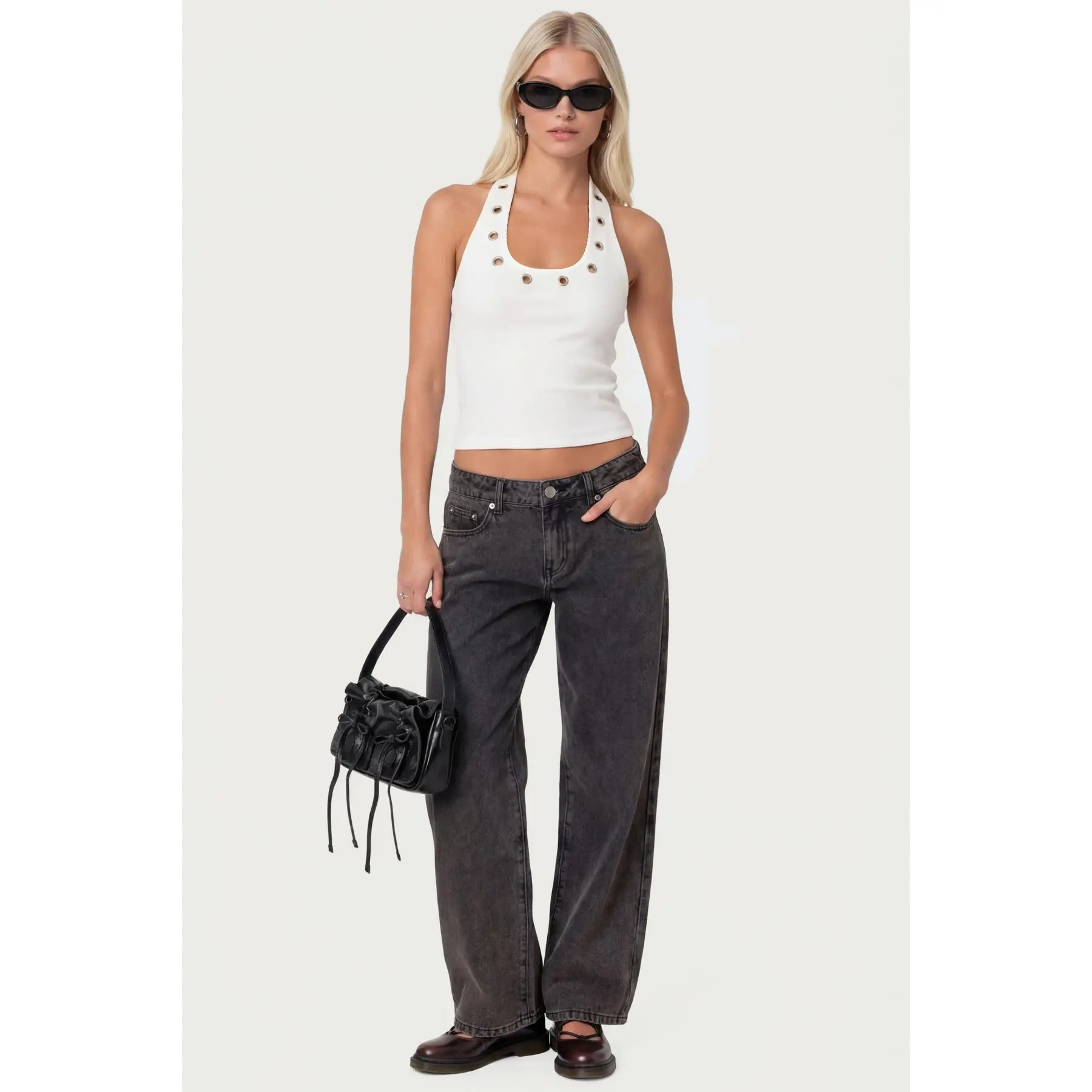 Petite Raelynn Washed Low Rise Baggy Jeans Petite Raelynn Washed Low Rise Baggy Jeans