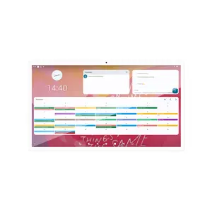 24,32 inch Digital Calendar 2025 Wall Touch Screen, 6+128G 1080P WIFI Smart Shared Home/Office Planner, Voice Interaction/Apps, Built-in Stand