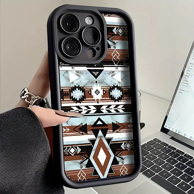 Suitable For IPhone 17 ProMax/17/16/15/14 Plus/13/12 Mini/11 New Creative Fashion Pattern Liquid Silicone TPU Soft Shell Phone Case Lens Precision Hole Protection, Shock And Drop Resistant Silicone Integrated Phone Protective Cover, Friend Gift